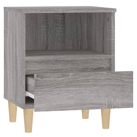 Nachtkastjes 2 st 40x35x50 cm grijs sonoma eikenkleurig 8720287226017 8