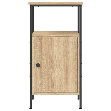 Nachtkastje 41x31x80 cm bewerkt hout sonoma eikenkleurig 8720845938840 5