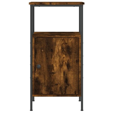 Nachtkastjes 2 st 41x31x80 cm bewerkt hout gerookt eikenkleurig 8720845938871 6