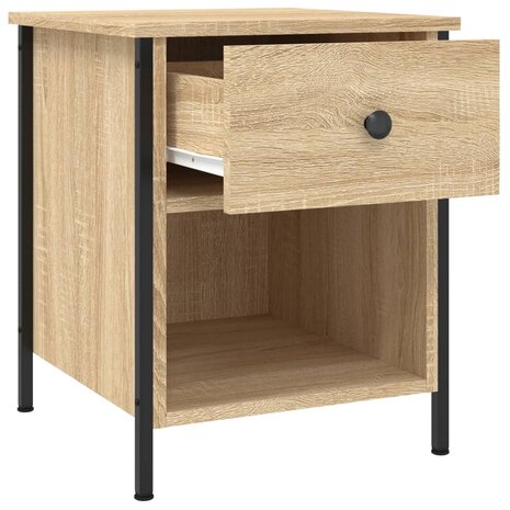 Nachtkastjes 2 st 40x42x50 cm bewerkt hout sonoma eikenkleurig 8720845938956 6