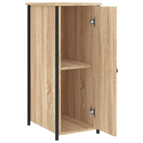 Nachtkastje 32x42x80 cm bewerkt hout sonoma eikenkleurig 8720845939243 6