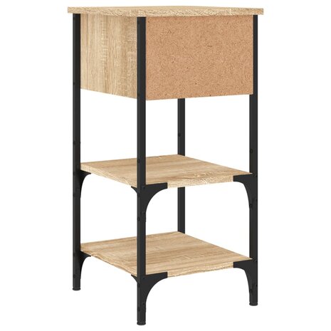 Nachtkastjes 2 st 34x36x70 cm bewerkt hout sonoma eikenkleurig 8720845939359 9