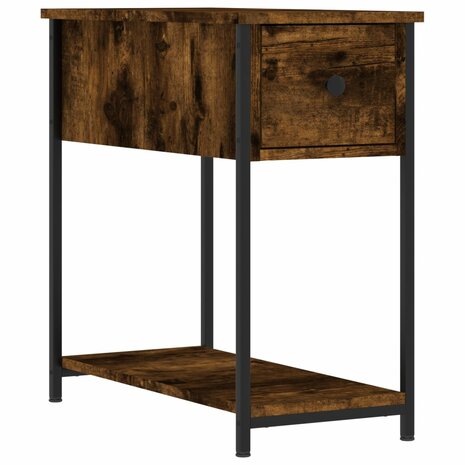 Nachtkastjes 2 st 30x60x60 cm bewerkt hout gerookt eikenkleurig 8720845940171 5