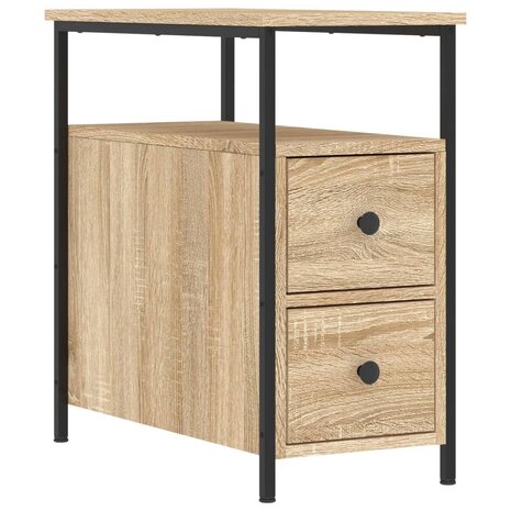 Nachtkastjes 2 st 30x60x60 cm bewerkt hout sonoma eikenkleurig 8720845940256 5