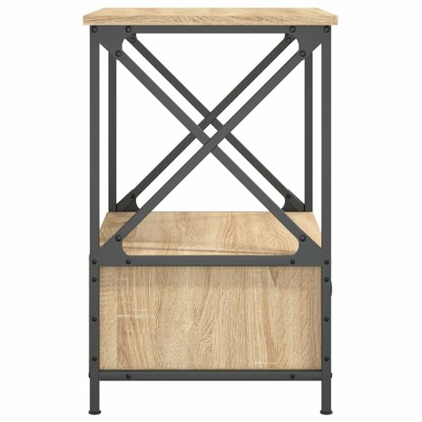 Nachtkastjes 2 st 50x41x65 cm bewerkt hout sonoma eikenkleurig 8720845940454 8