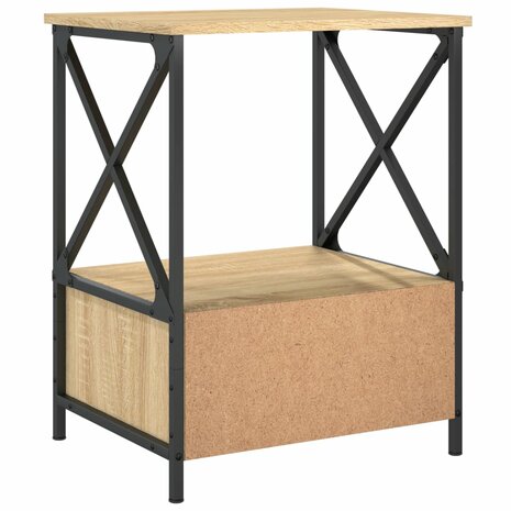 Nachtkastjes 2 st 50x41x65 cm bewerkt hout sonoma eikenkleurig 8720845940454 9