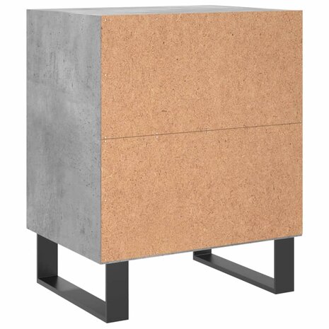 Nachtkastjes 2 st 40x30x50 cm bewerkt hout betongrijs 8720845904562 7