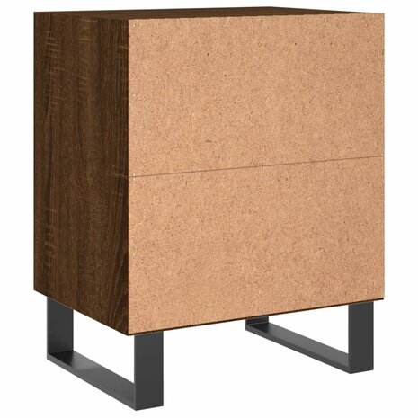 Nachtkastjes 2 st 40x30x50 cm bewerkt hout bruin eikenkleur 8720845904623 7