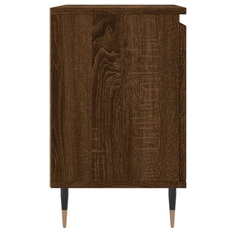 Nachtkastjes 2 st 40x30x50 cm bewerkt hout bruin eikenkleur 8720845904784 7