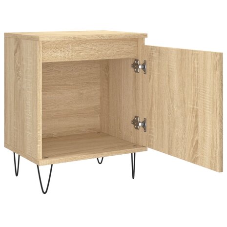 Nachtkastjes 2 st 40x30x50 cm bewerkt hout sonoma eikenkleurig 8720845904869 6