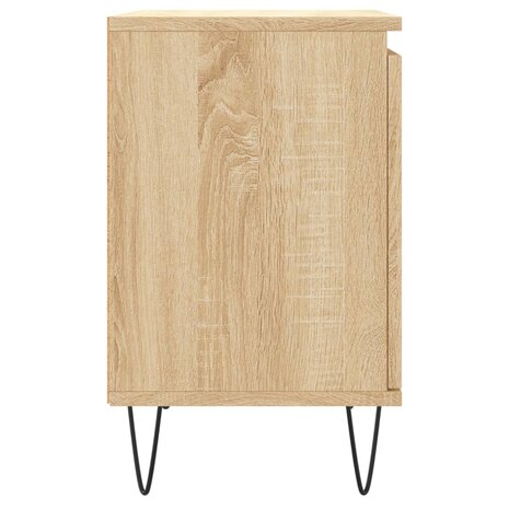 Nachtkastjes 2 st 40x30x50 cm bewerkt hout sonoma eikenkleurig 8720845904869 7