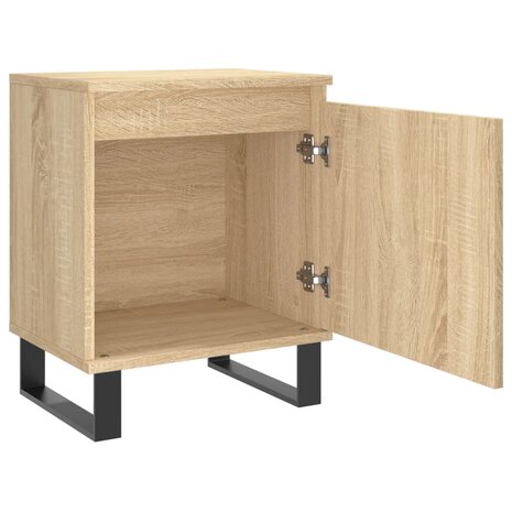 Nachtkastjes 2 st 40x30x50 cm bewerkt hout sonoma eikenkleurig 8720845905026 6