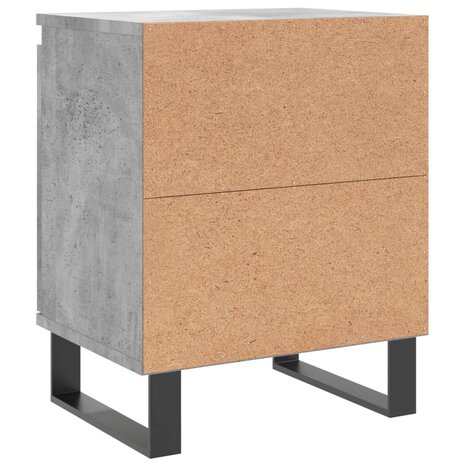 Nachtkastjes 2 st 40x30x50 cm bewerkt hout betongrijs 8720845905040 8