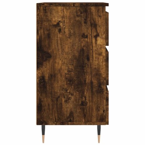 Nachtkastjes 2 st 40x35x69 cm bewerkt hout gerookt eikenkleurig 8720845905705 7