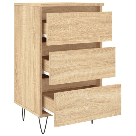 Nachtkastjes 2 st 40x35x69 cm bewerkt hout sonoma eikenkleurig 8720845905828 6