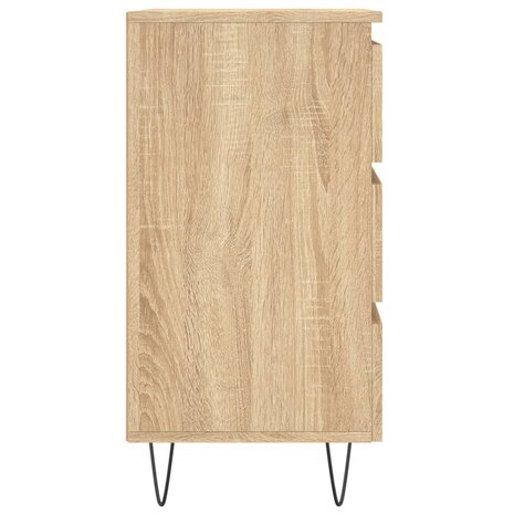 Nachtkastjes 2 st 40x35x69 cm bewerkt hout sonoma eikenkleurig 8720845905828 7