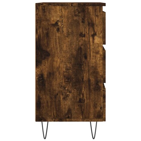 Nachtkastjes 2 st 40x35x69 cm bewerkt hout gerookt eikenkleurig 8720845905866 7