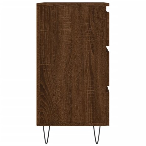 Nachtkastjes 2 st 40x35x69 cm bewerkt hout bruin eikenkleur 8720845905903 7