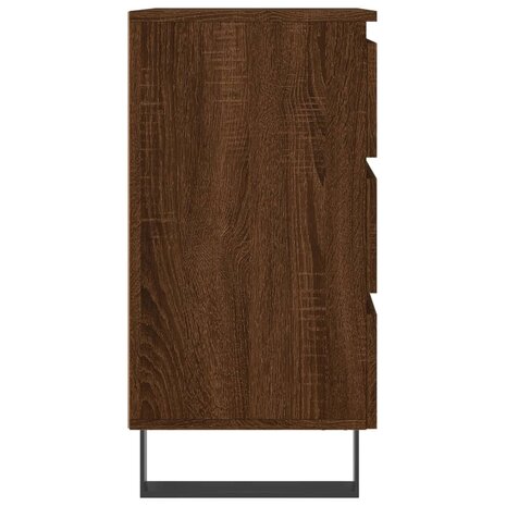 Nachtkastjes 2 st 40x35x69 cm bewerkt hout bruin eikenkleur 8720845906061 7