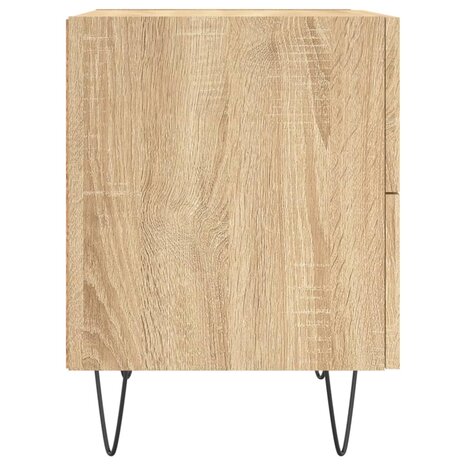 Nachtkastjes 2 st 40x35x47,5 cm bewerkt hout sonoma eikenkleur 8720845908782 7