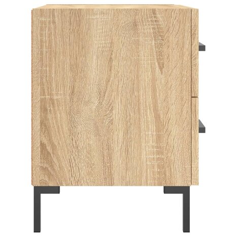 Nachtkastjes 2 st 40x35x47,5 cm bewerkt hout sonoma eikenkleur 8720845908942 7