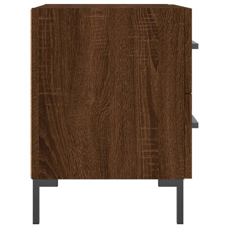 Nachtkastjes 2 st 40x35x47,5 cm bewerkt hout bruin eikenkleur 8720845909024 7