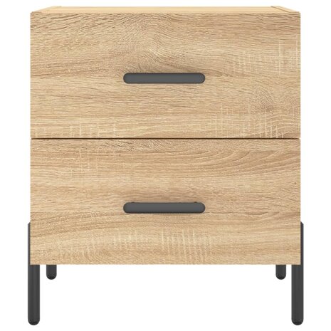 Nachtkastjes 2 st 40x35x47,5 cm bewerkt hout sonoma eikenkleur 8720845909109 6