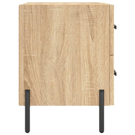 Nachtkastjes 2 st 40x35x47,5 cm bewerkt hout sonoma eikenkleur 8720845909109 7