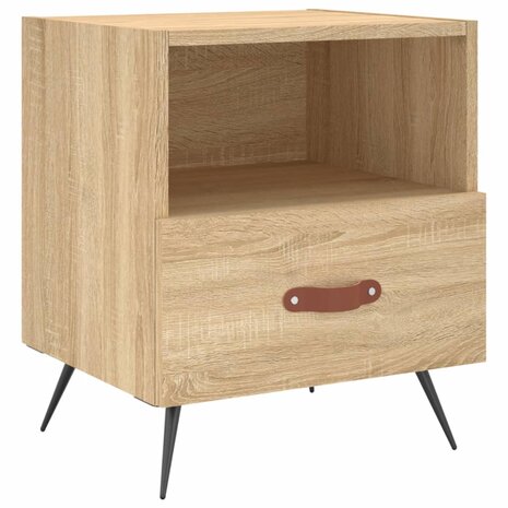 Nachtkastjes 2 st 40x35x47,5 cm bewerkt hout sonoma eikenkleur 8720845909581 5