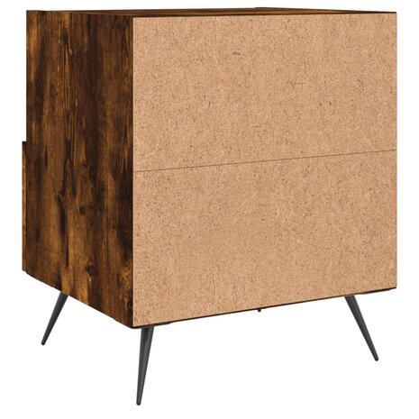 Nachtkastjes 2 st 40x35x47,5 cm bewerkt hout gerookt eikenkleur 8720845909628 9