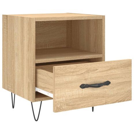 Nachtkastjes 2 st 40x35x47,5 cm bewerkt hout sonoma eikenkleur 8720845910068 5