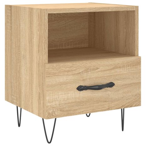 Nachtkastjes 2 st 40x35x47,5 cm bewerkt hout sonoma eikenkleur 8720845910068 6