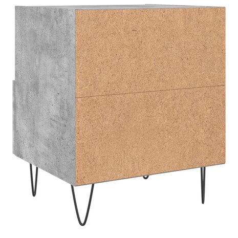 Nachtkastjes 2 st 40x35x47,5 cm bewerkt hout betongrijs 8720845910082 9