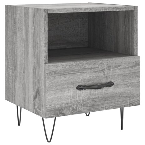 Nachtkastjes 2 st 40x35x47,5 cm bewerkt hout grijs sonoma eiken 8720845910129 6