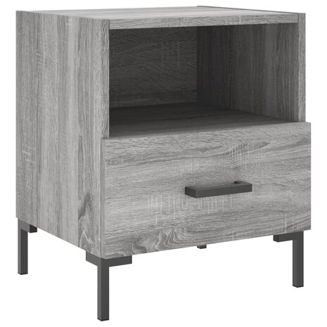 Nachtkastjes 2 st 40x35x47,5 cm bewerkt hout grijs sonoma eiken 8720845910280 6