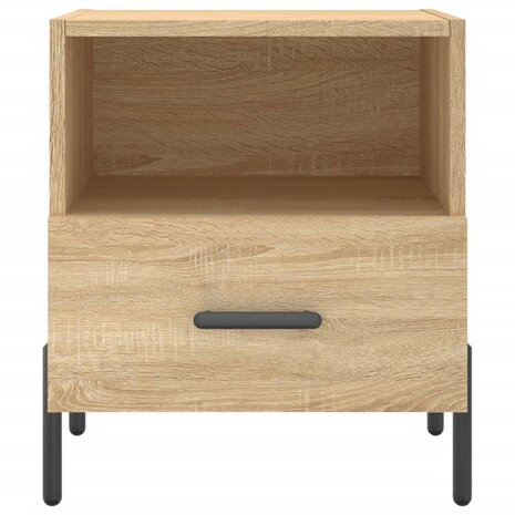 Nachtkastjes 2 st 40x35x47,5 cm bewerkt hout sonoma eikenkleur 8720845910389 7