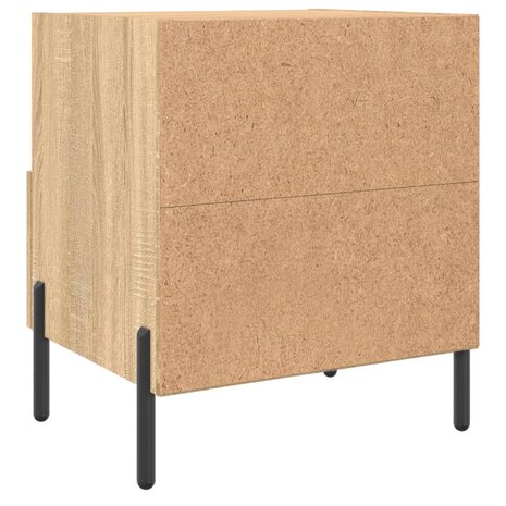 Nachtkastjes 2 st 40x35x47,5 cm bewerkt hout sonoma eikenkleur 8720845910389 9