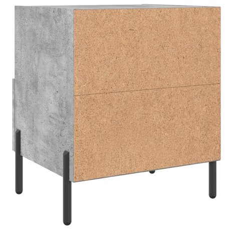 Nachtkastjes 2 st 40x35x47,5 cm bewerkt hout betongrijs 8720845910402 9