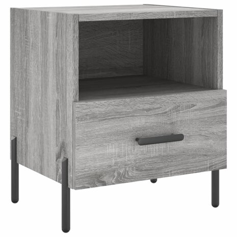 Nachtkastjes 2 st 40x35x47,5 cm bewerkt hout grijs sonoma eiken 8720845910440 6