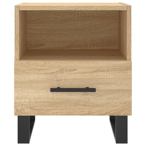 Nachtkastjes 2 st 40x35x47,5 cm bewerkt hout sonoma eikenkleur 8720845910709 7