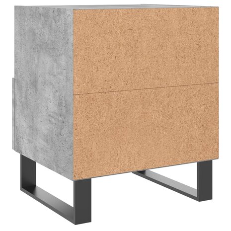 Nachtkastje 40x35x47,5 cm bewerkt hout betongrijs 8720845910716 6