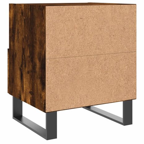 Nachtkastjes 2 st 40x35x47,5 cm bewerkt hout gerookt eikenkleur 8720845910747 9