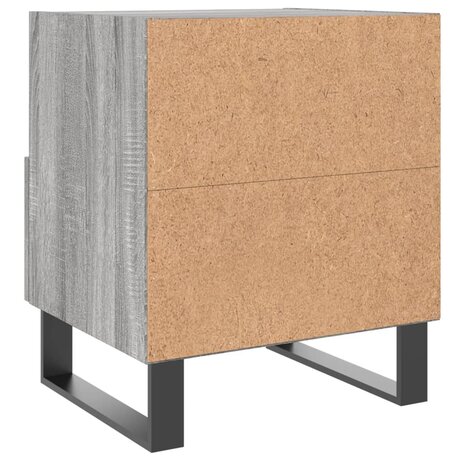 Nachtkastjes 2 st 40x35x47,5 cm bewerkt hout grijs sonoma eiken 8720845910761 9