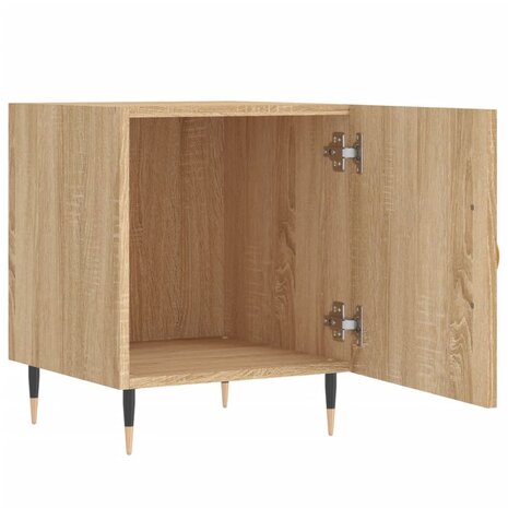 Nachtkastjes 2 st 40x40x50 cm bewerkt hout sonoma eikenkleurig 8720845911027 7