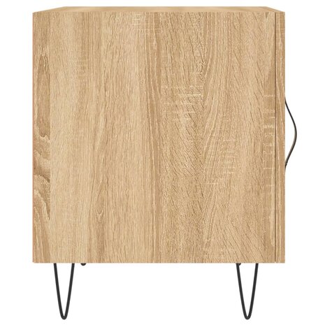 Nachtkastjes 2 st 40x40x50 cm bewerkt hout sonoma eikenkleurig 8720845911348 7