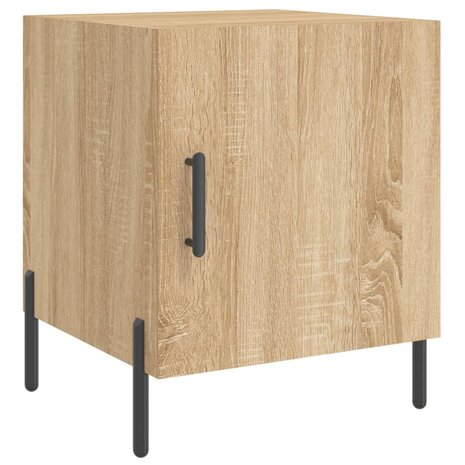 Nachtkastje 40x40x50 cm bewerkt hout sonoma eikenkleurig 8720845911652 2