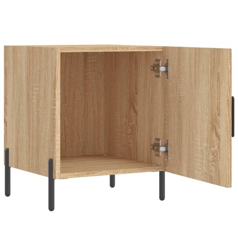 Nachtkastje 40x40x50 cm bewerkt hout sonoma eikenkleurig 8720845911652 5