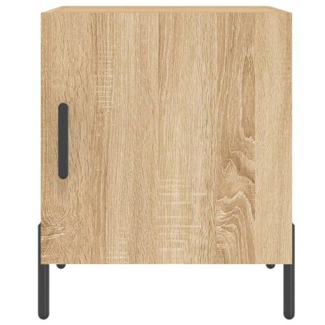 Nachtkastjes 2 st 40x40x50 cm bewerkt hout sonoma eikenkleurig 8720845911669 6