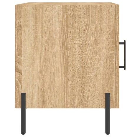 Nachtkastjes 2 st 40x40x50 cm bewerkt hout sonoma eikenkleurig 8720845911669 7