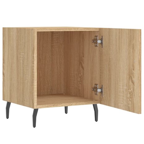 Nachtkastjes 2 st 40x40x50 cm bewerkt hout sonoma eikenkleurig 8720845911829 5